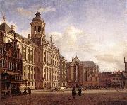 HEYDEN, Jan van der The New Town Hall in Amsterdam after oil on canvas